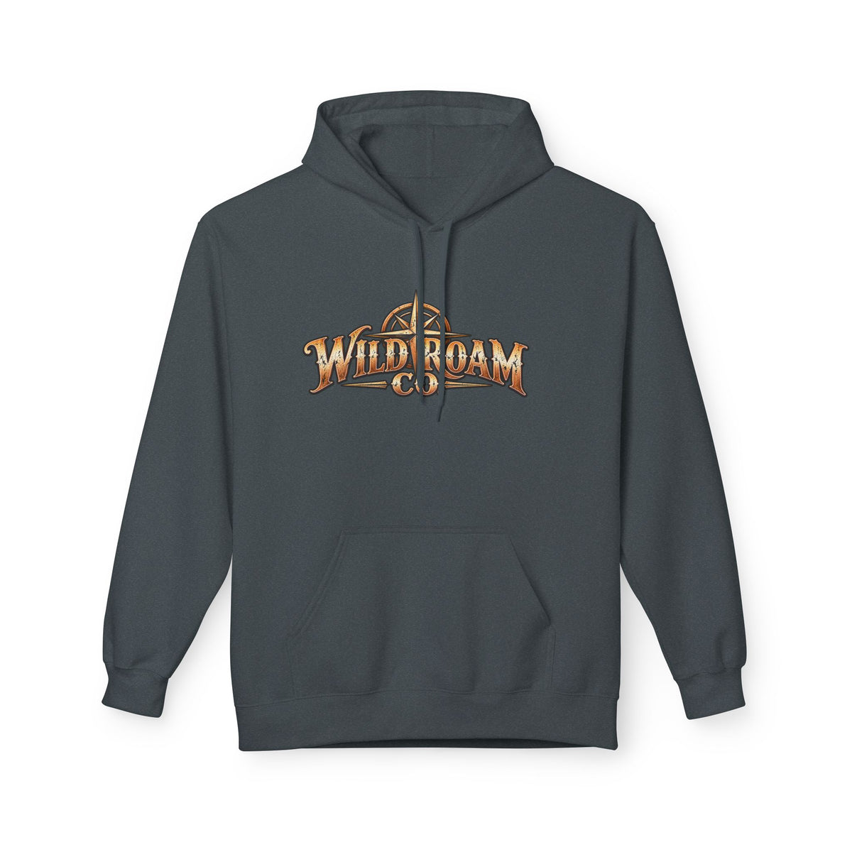 Wild Roam Co. Hoodie — Vintage Outdoor Compass Sunset Pullover