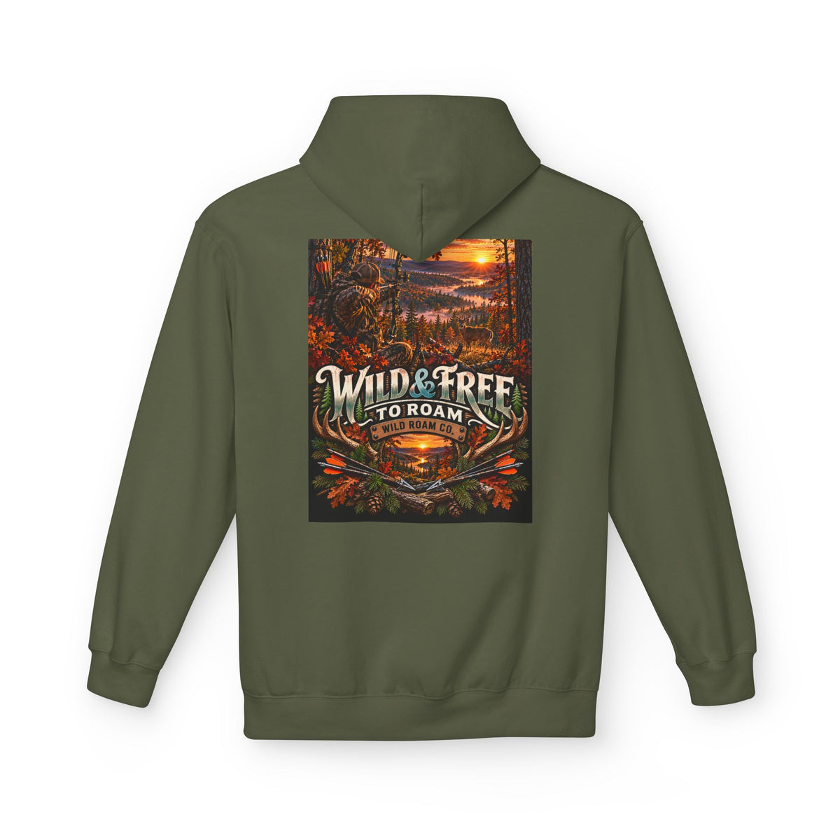 Wild & Free Hoodie — 'Wild & Free To Roam' Outdoor Bow Adventure Pullover