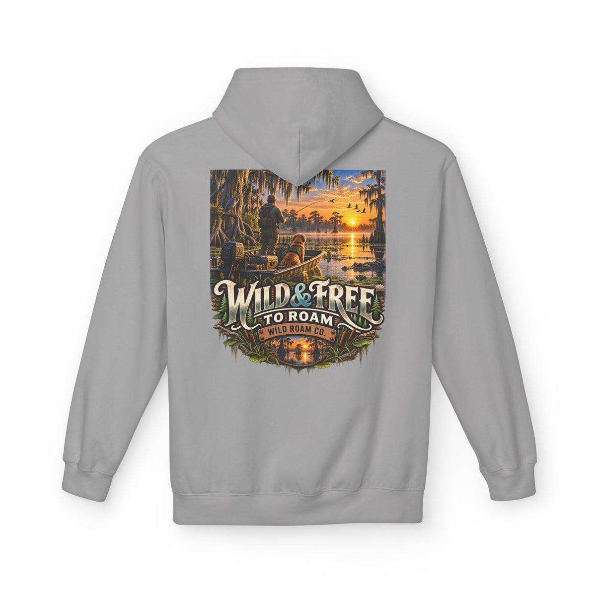 Wild & Free Hoodie — Wild & Free To Roam Bayou Adventure Graphic Pullover