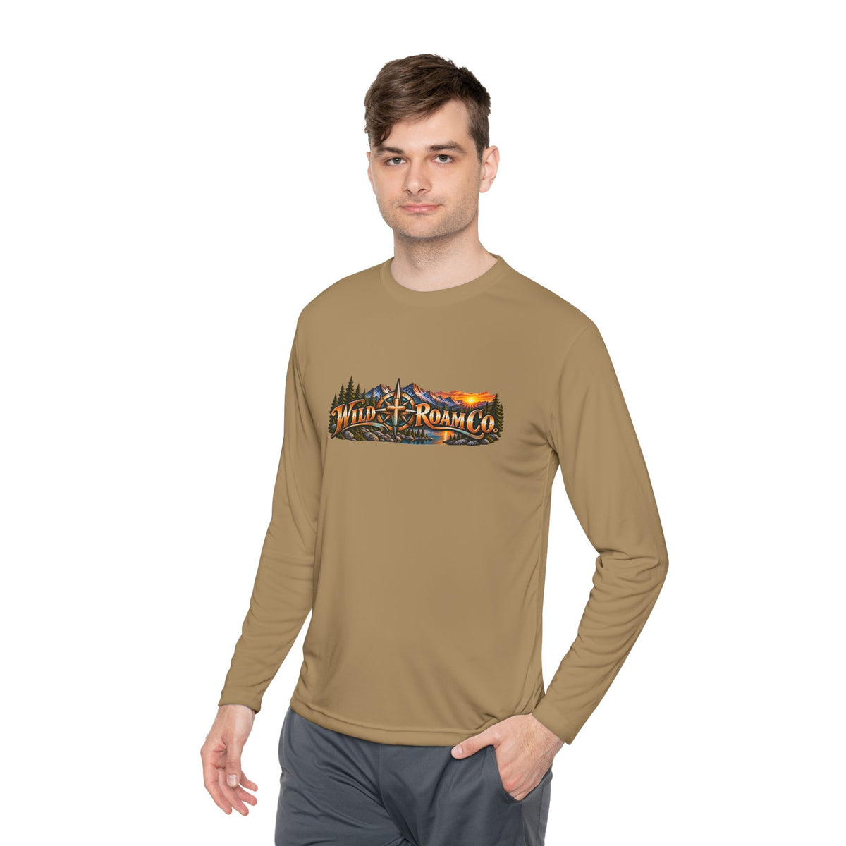 Men's Wild Roam Co. Faith Logo Scene Long Sleeve Tee