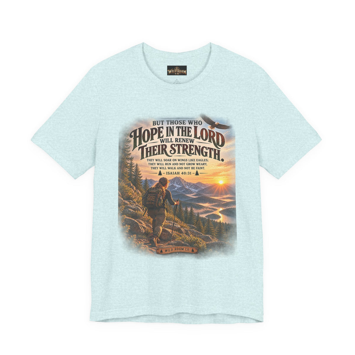 Women's Hope in the Lord T-Shirt — Isaiah 40:31 Christian Faith Tee