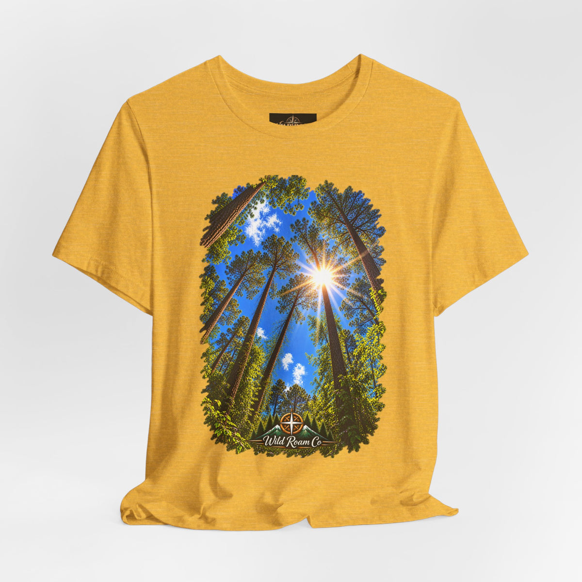 Wild Roam Co. Unisex Tee--Psalms 121:2 Sunny Trees