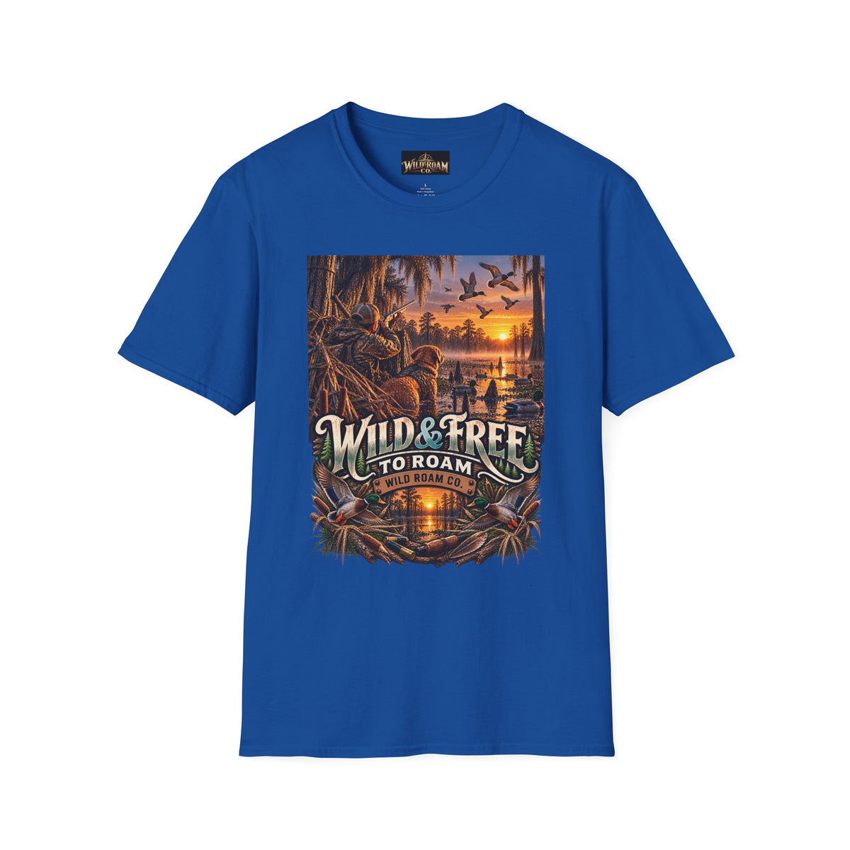 Wild & Free to Roam T-Shirt — Vintage Outdoor Sunset Adventure Tee