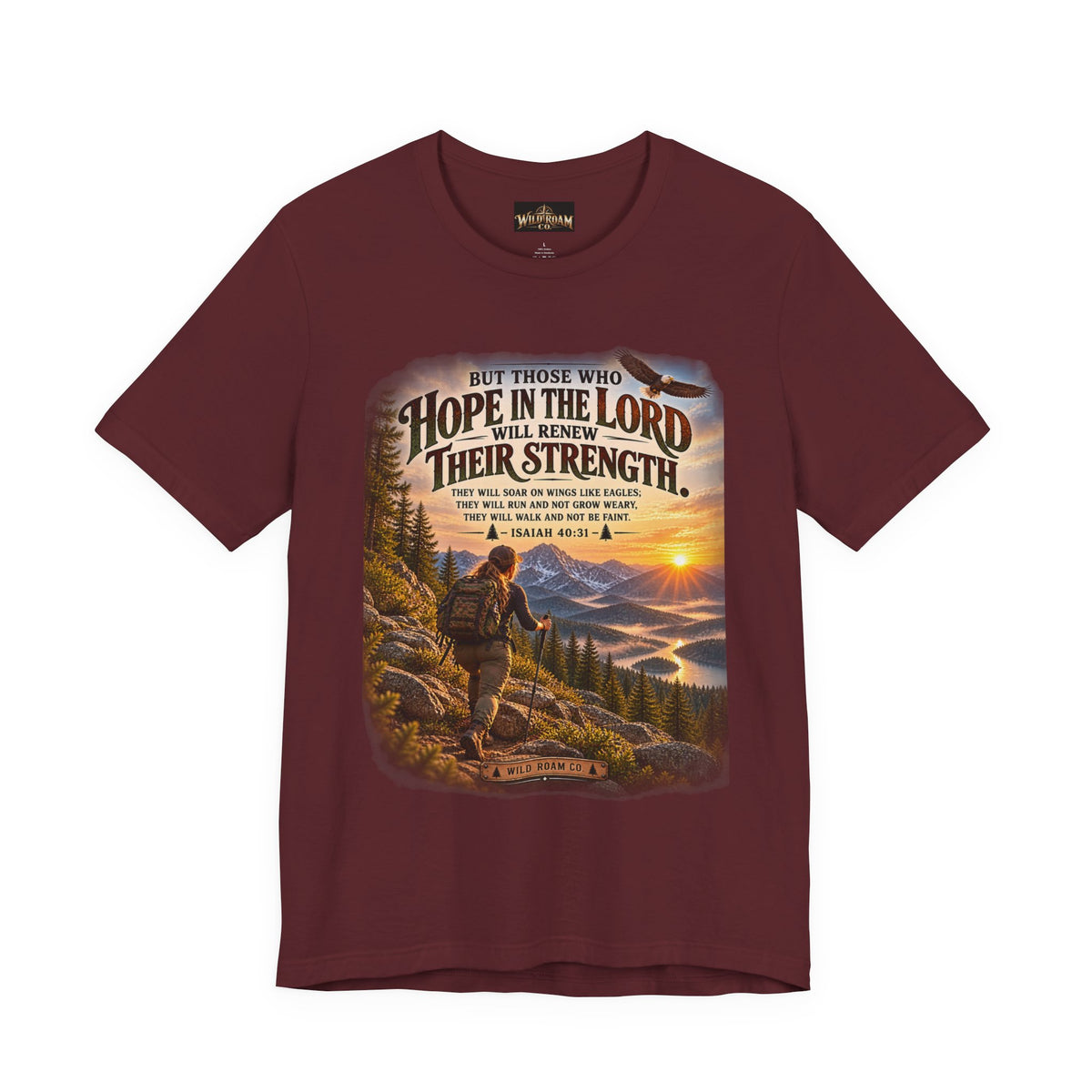 Women's Hope in the Lord T-Shirt — Isaiah 40:31 Christian Faith Tee