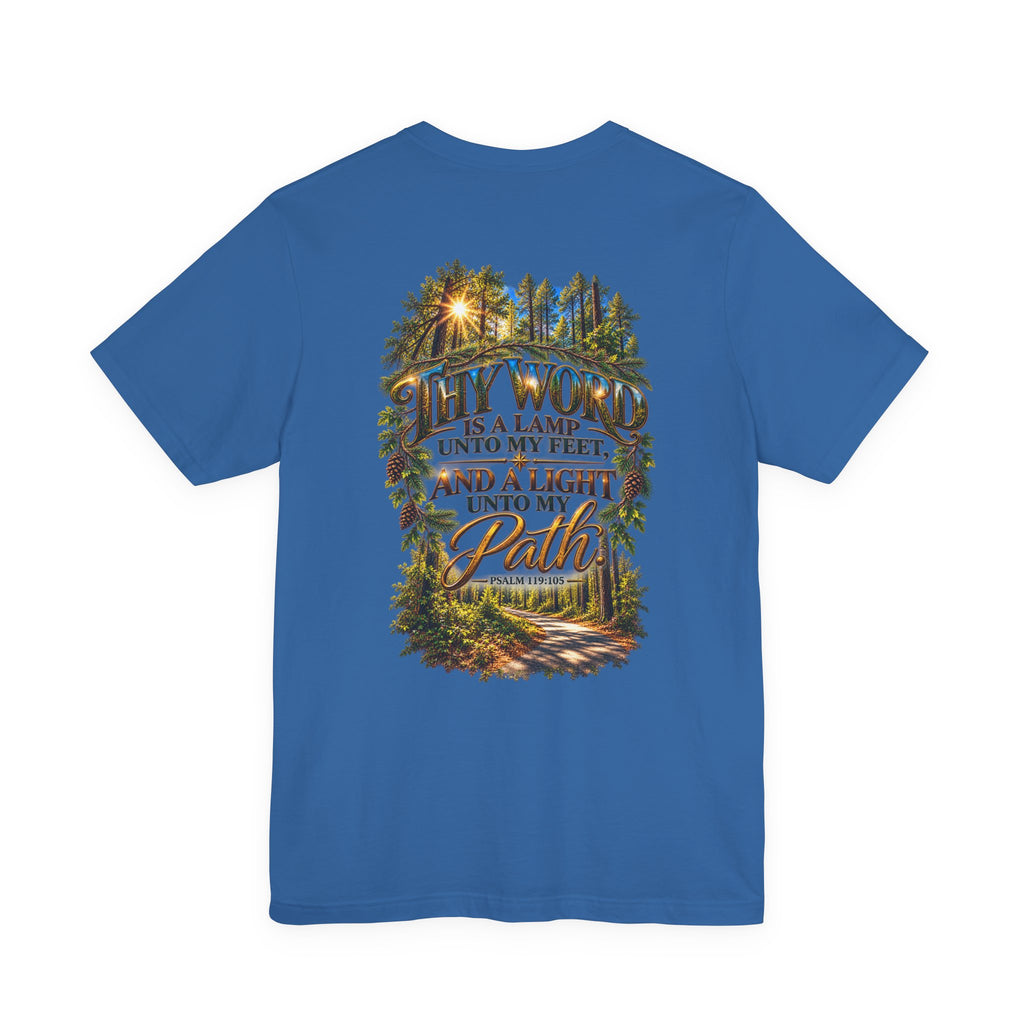 Wild Roam Co Unisex Tee-Psalms 119:105 Nature Path