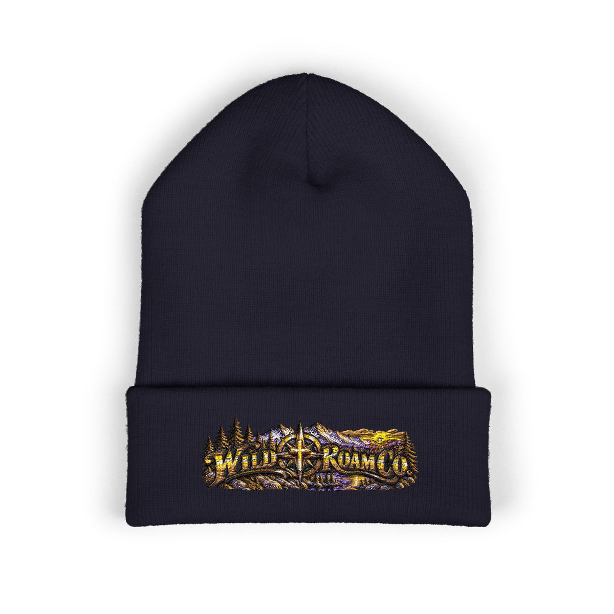 Wild & Free Embroidered Cuffed Beanie
