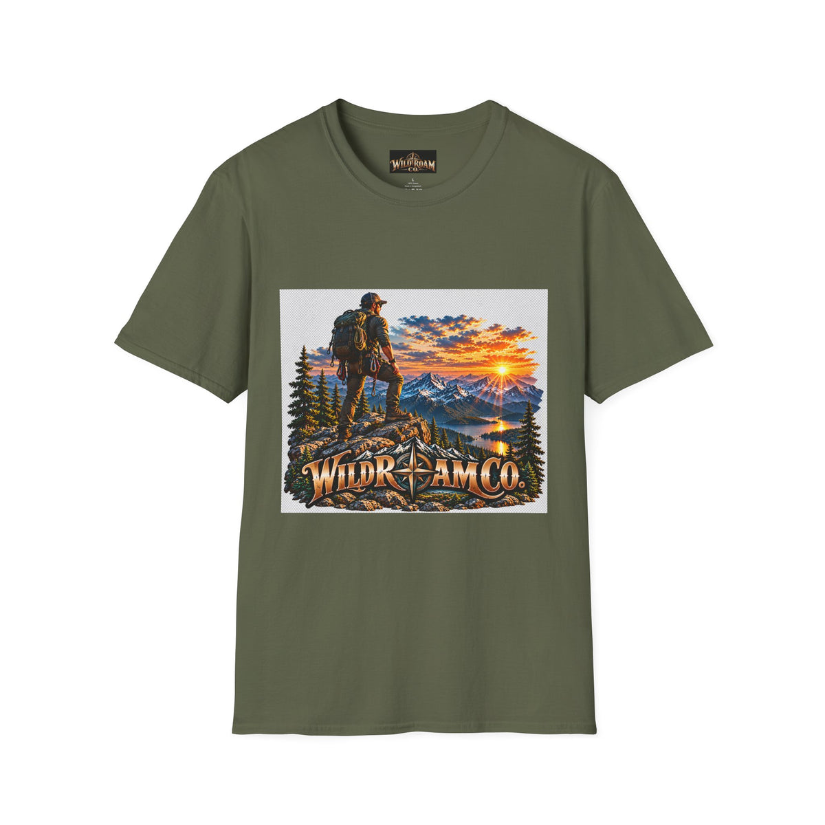 Men's Peak Sunset Graphic Tee--Wild Roam Co Mountain Sunset Tee