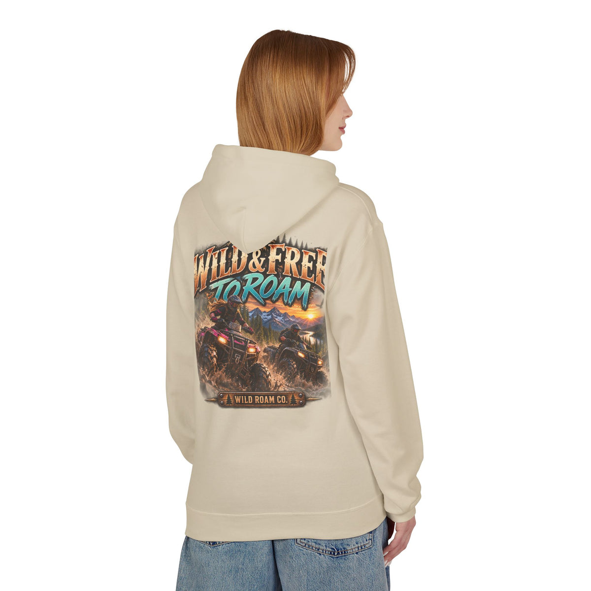 Wild & Free to Roam Hoodie — Off‑Road Adventure Graphic Hoodie