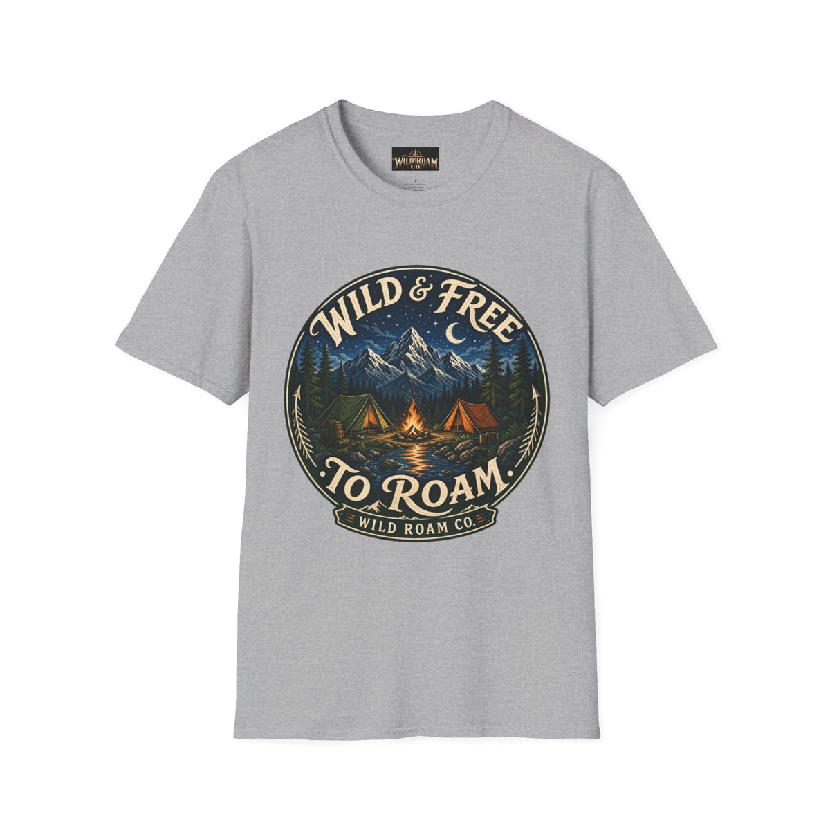 Wild & Free To Roam Camping T-Shirt
