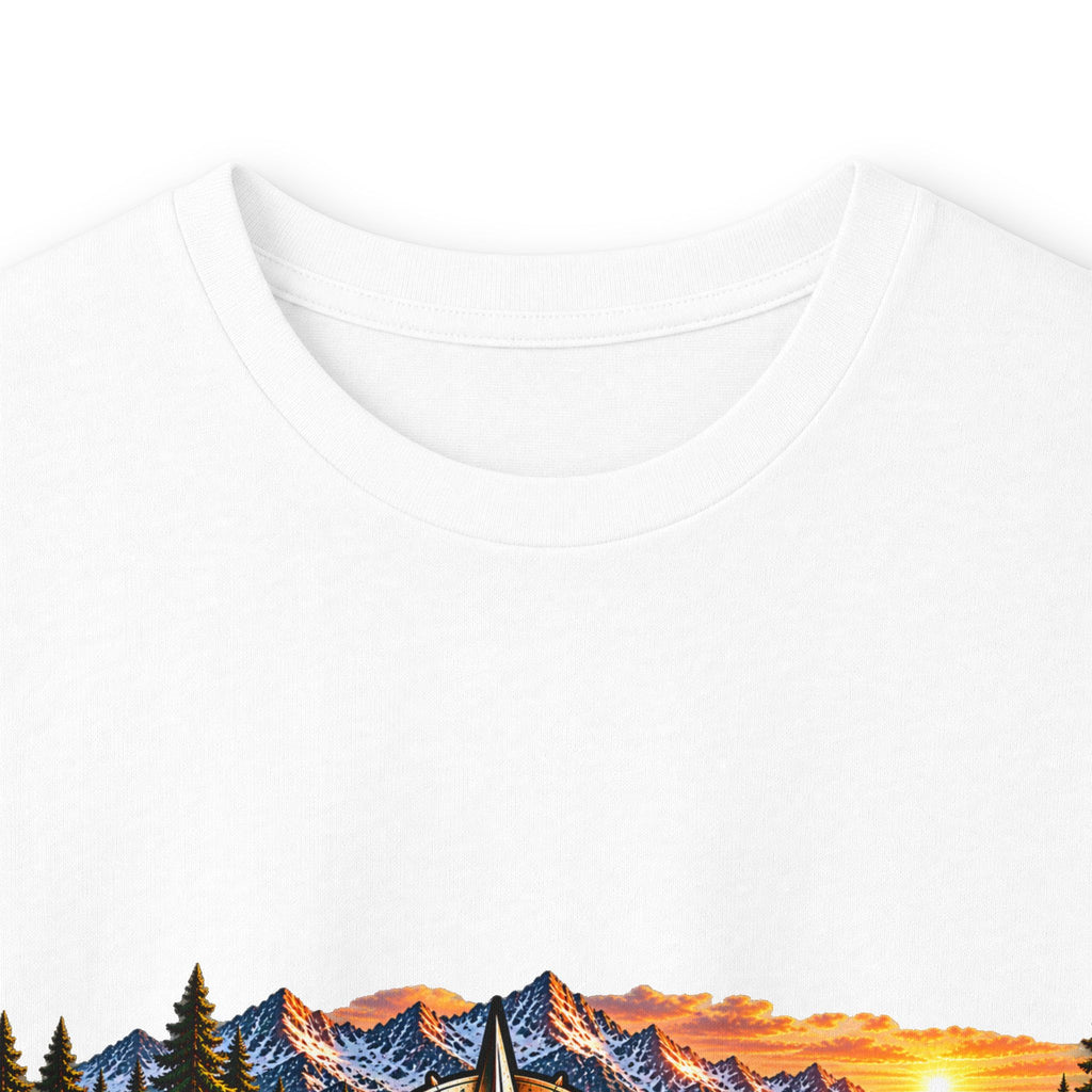 Long Sleeve Tee - "Wild + Roam Co." Faith Logo Sunset Graphic with Acts 13:47 Scripture Back
