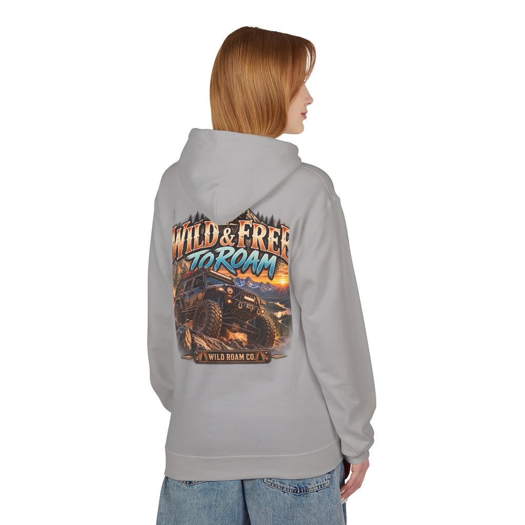Roam Wild Off‑Road Hoodie – "Wild & Free to Roam" 4x4 Adventure Pullover