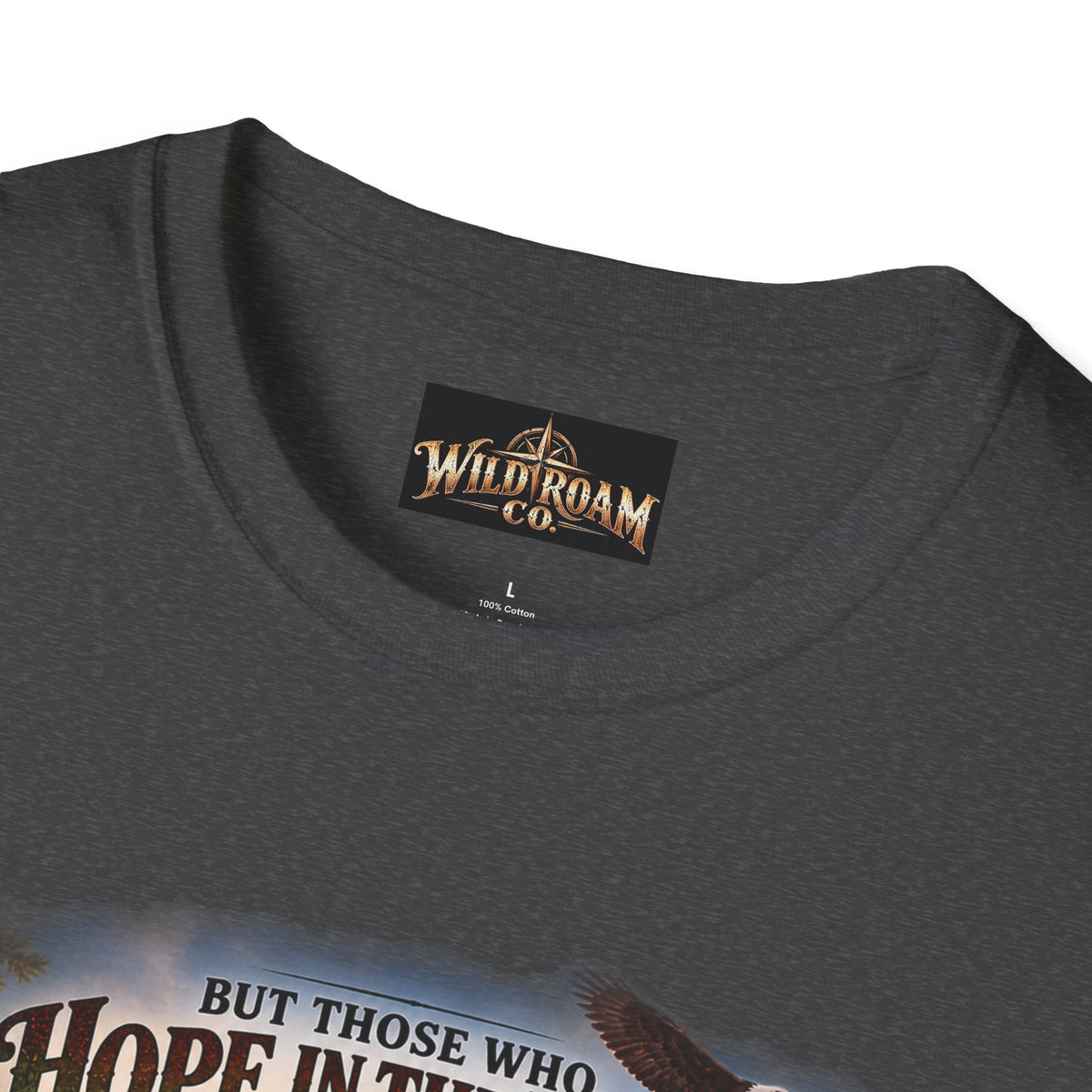 Men's Christian Hiking T-Shirt — "Those Who Hope in the Lord Will Renew Their Strength" Inspirational Faith Tee