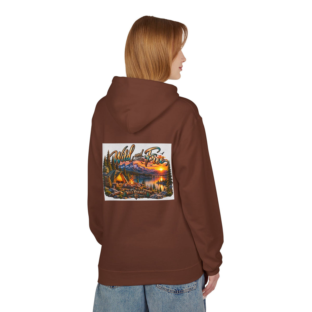 Wild Roam Co— "Wild & Free to Roam" Camping Graphic Hoodie