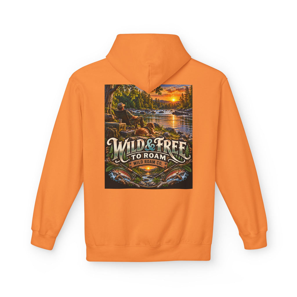 Wild Roam Co Hoodie--Bank Fishing Sunset