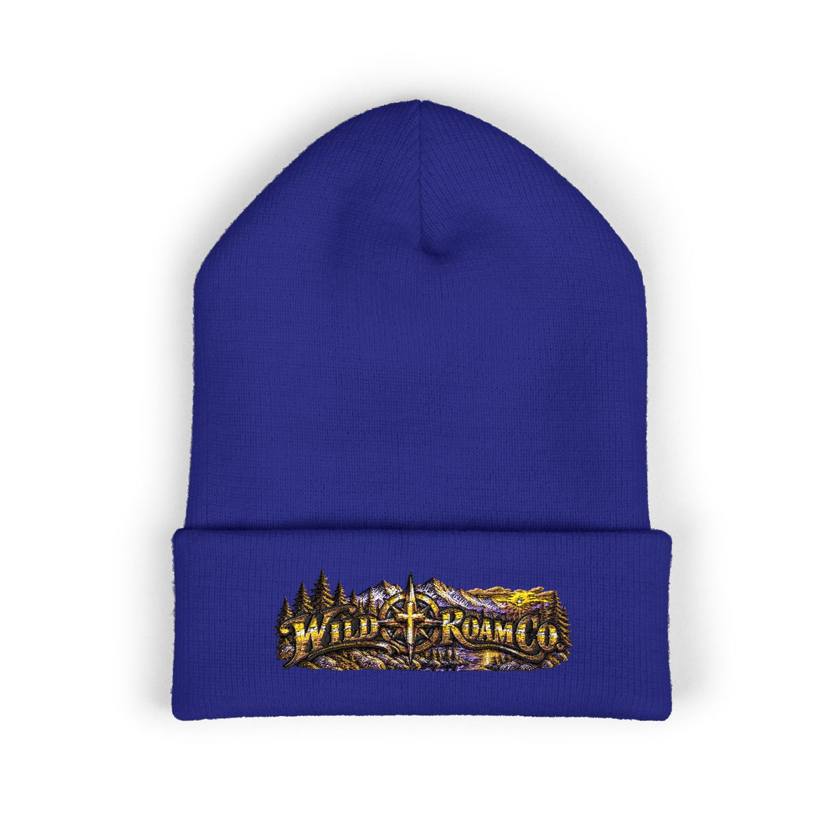 Wild & Free Embroidered Cuffed Beanie