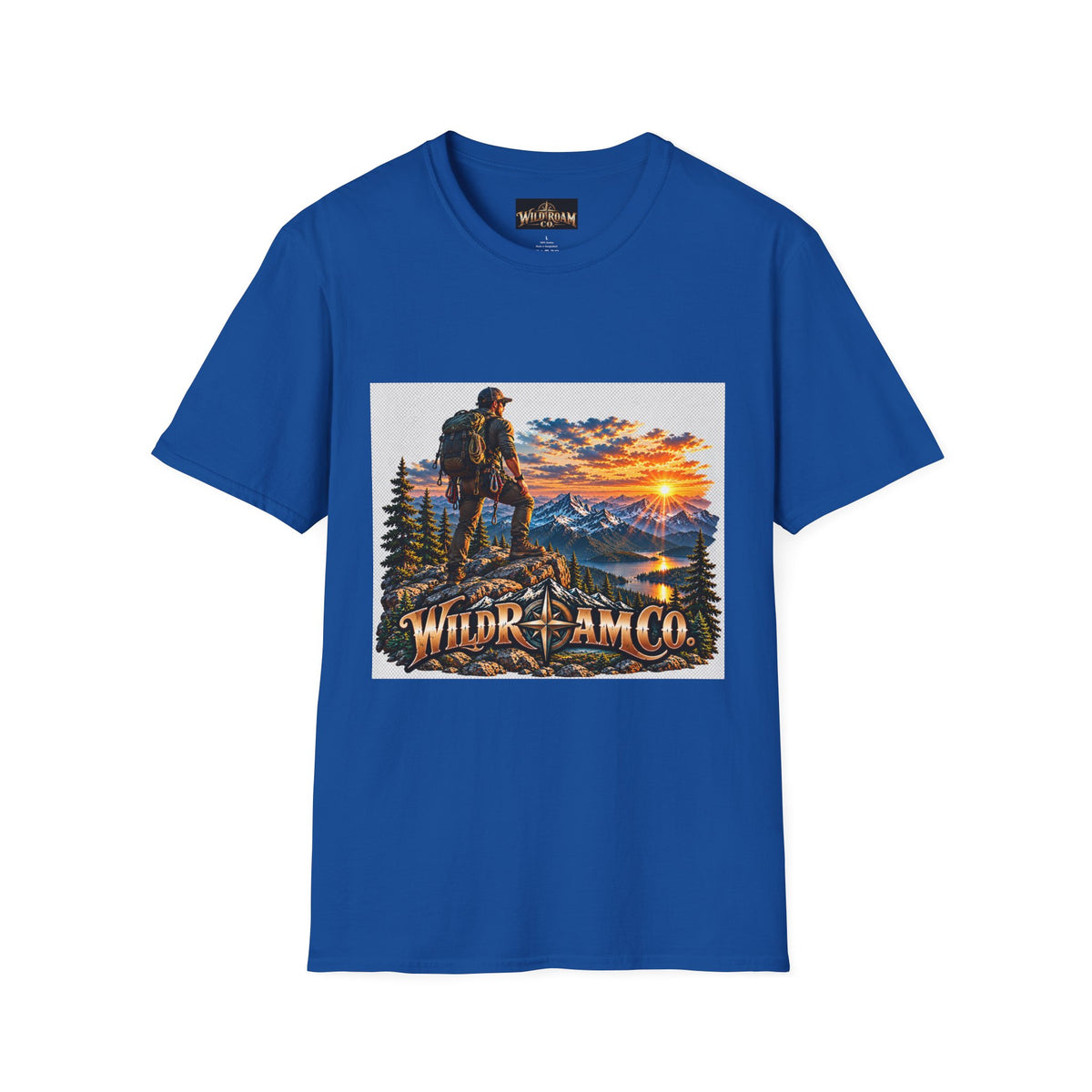 Men's Peak Sunset Graphic Tee--Wild Roam Co Mountain Sunset Tee