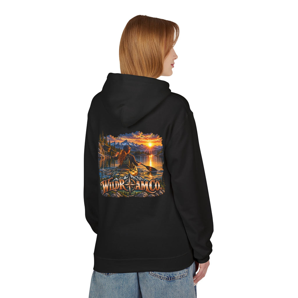 Wild Roam Co. Women's Sunset Kayak Hoodie — Outdoor Adventure Pullover