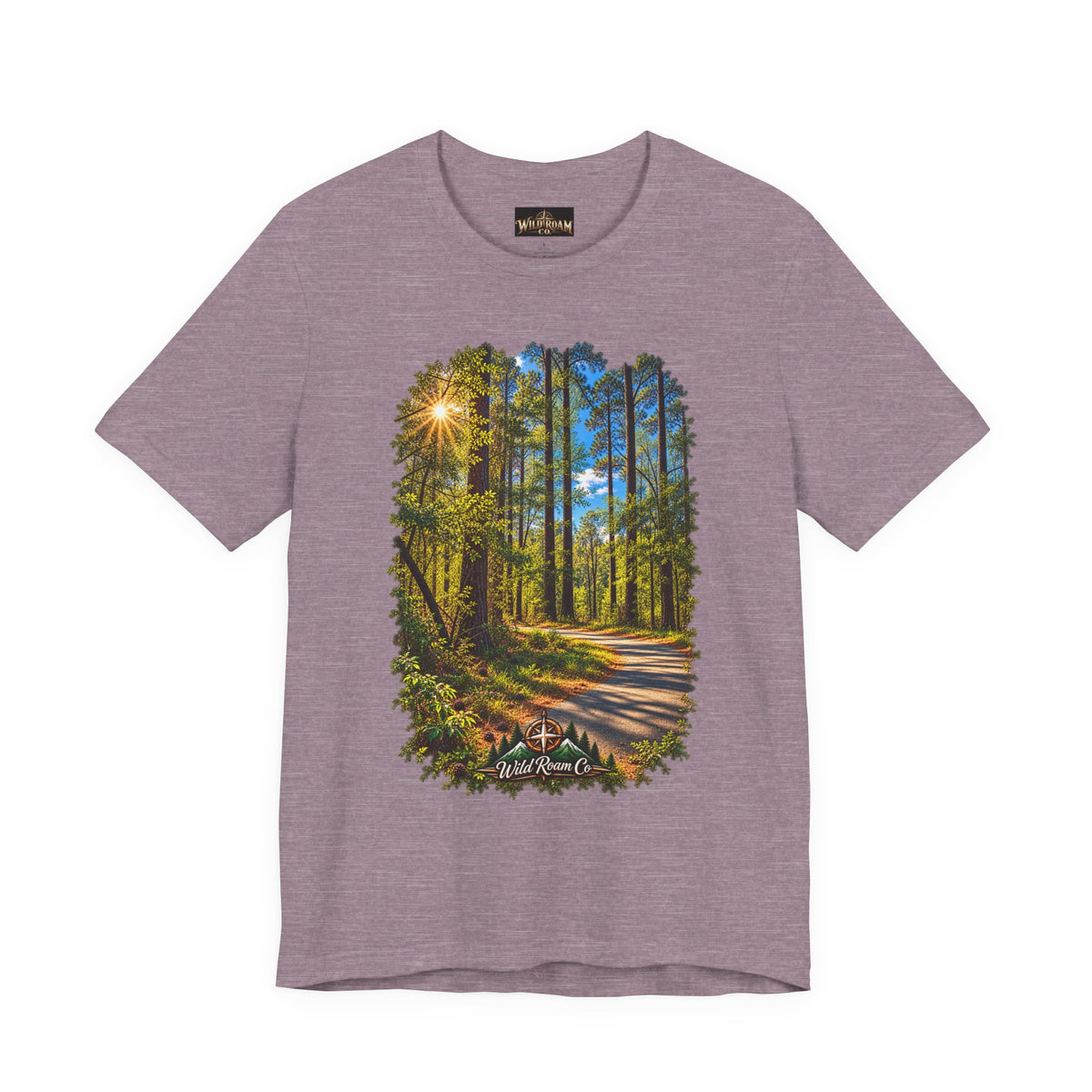 Wild Roam Co Unisex Tee--Matt 7:14 Forest Path
