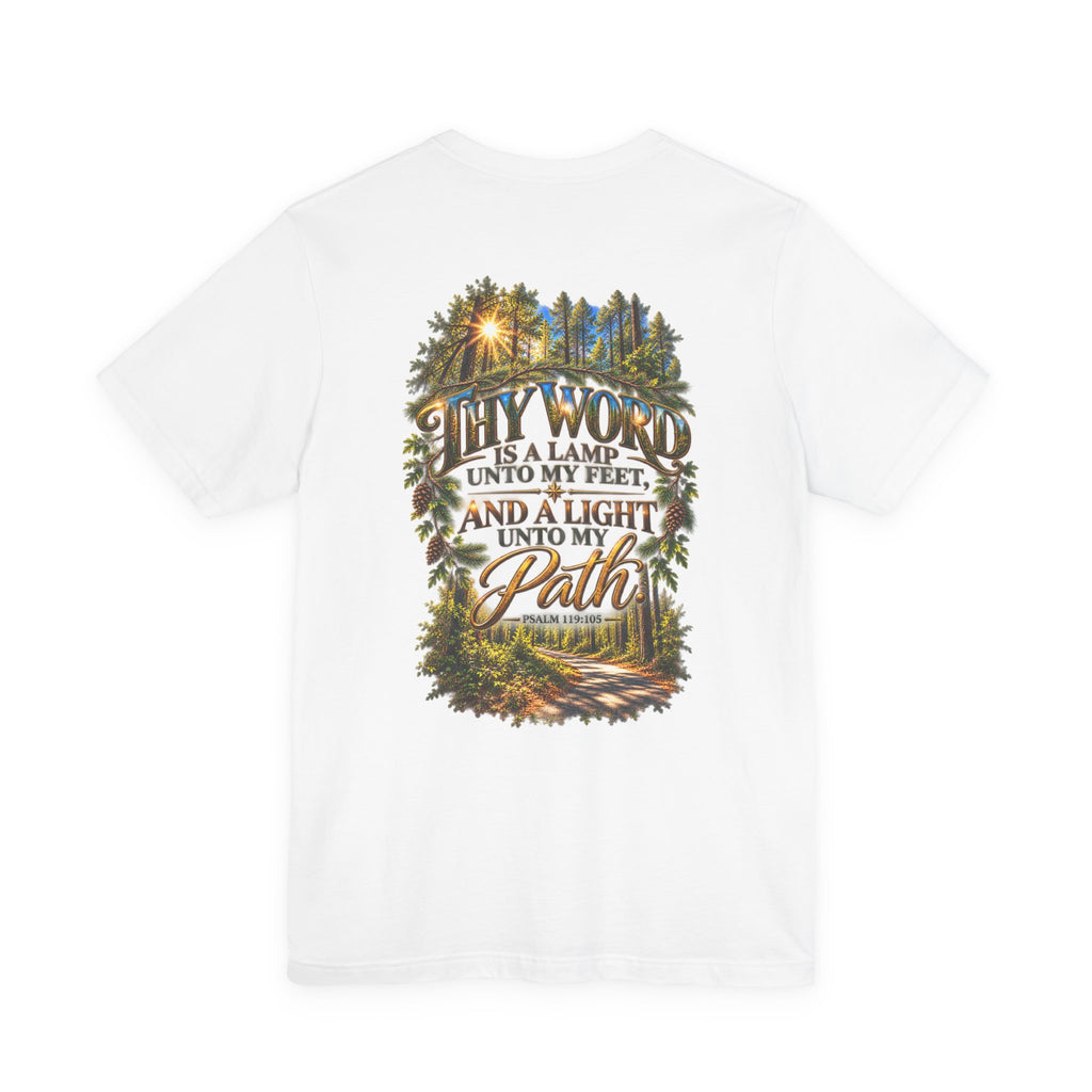 Wild Roam Co Unisex Tee-Psalms 119:105 Nature Path