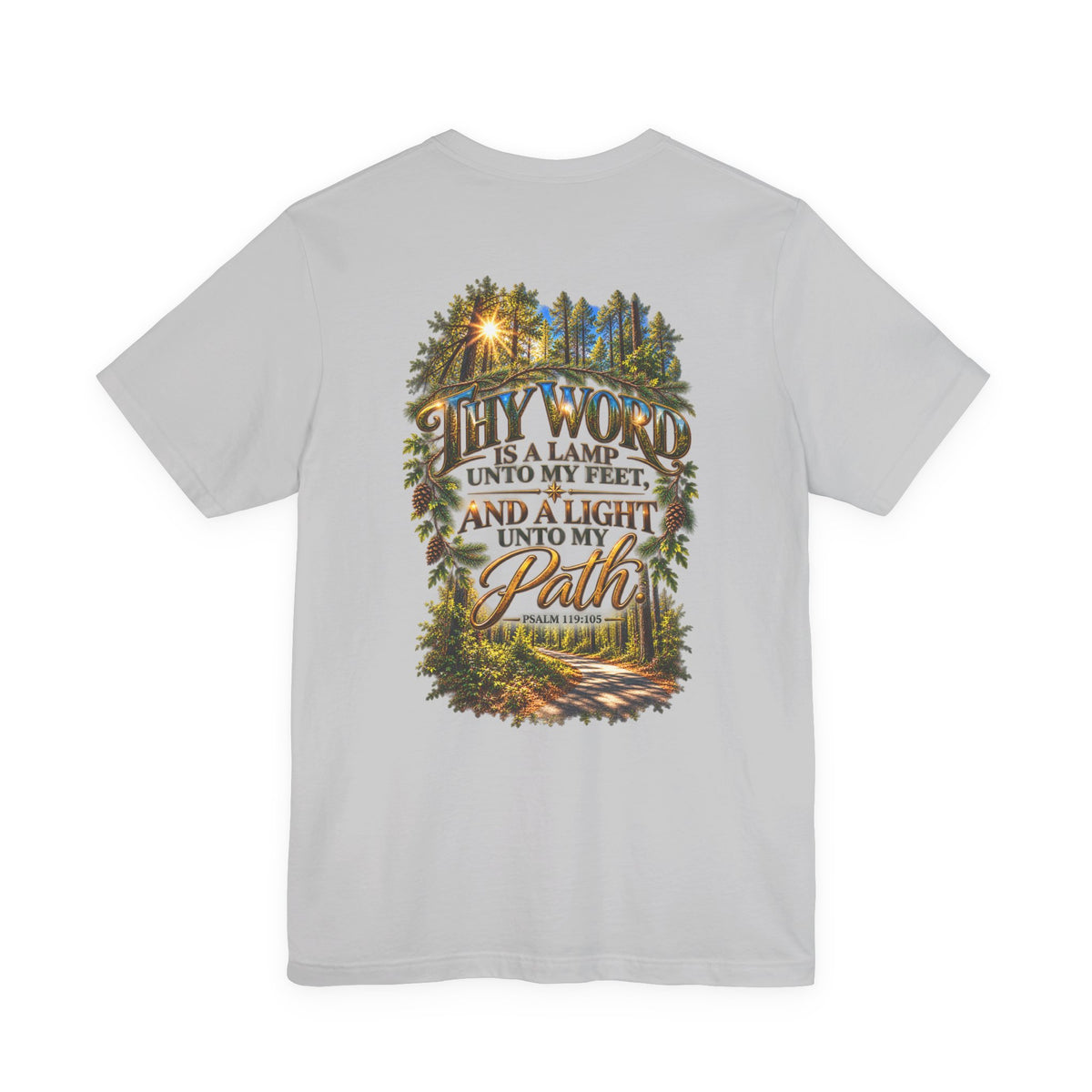 Wild Roam Co Unisex Tee-Psalms 119:105 Nature Path
