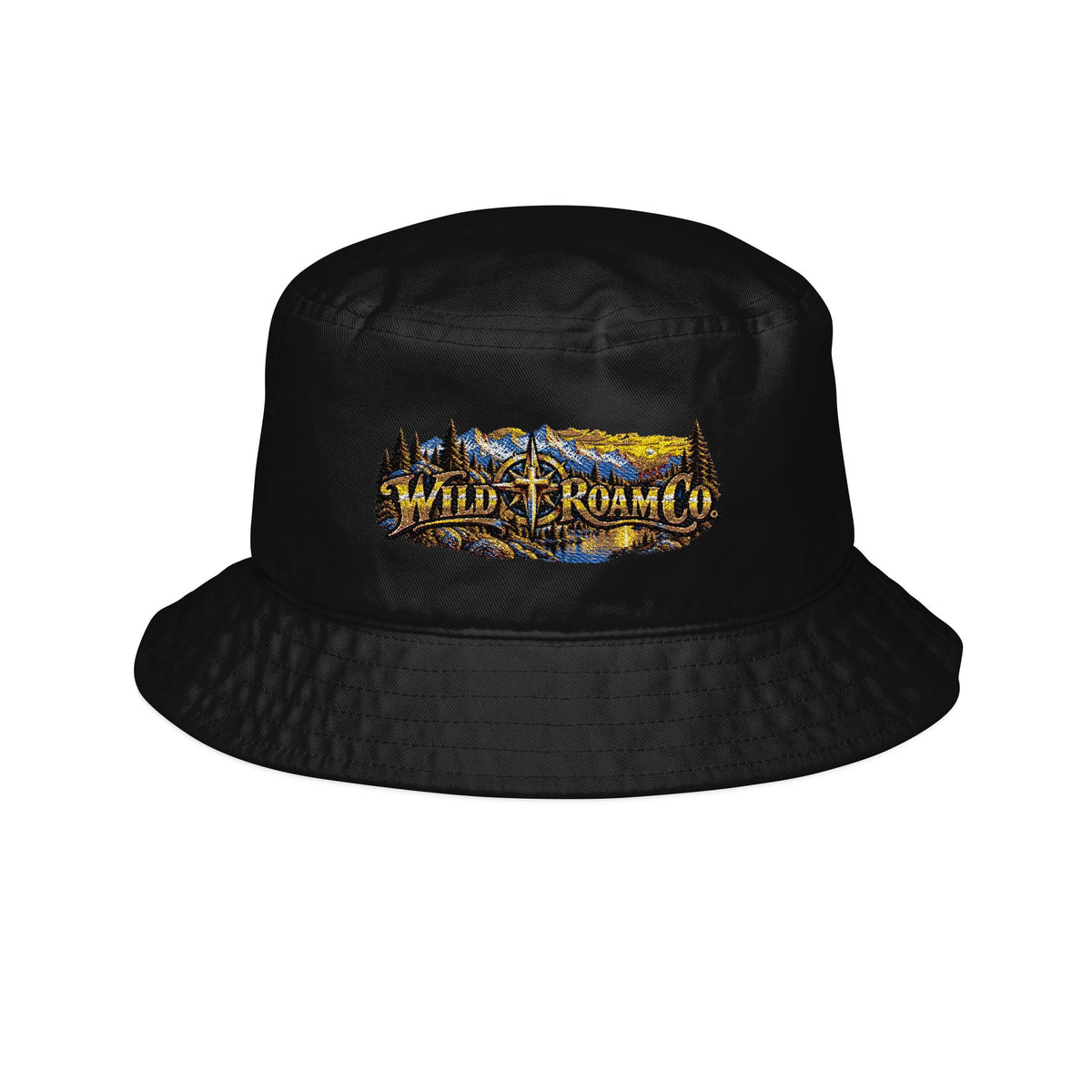 Bucket Hat — Wild Roamer Mountain Embroidered Outdoor Travel Hat