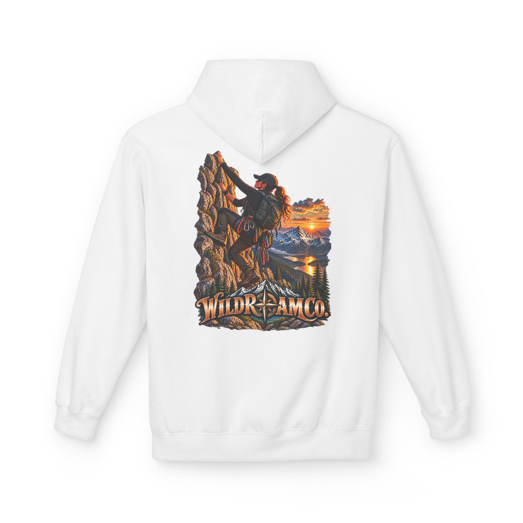 Women's Wild Roam Co. Climber Hoodie — Outdoor Adventure Graphic Pullover