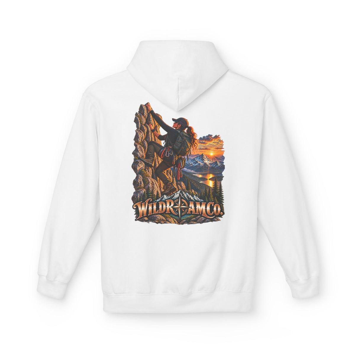 Women's Wild Roam Co. Climber Hoodie — Outdoor Adventure Graphic Pullover