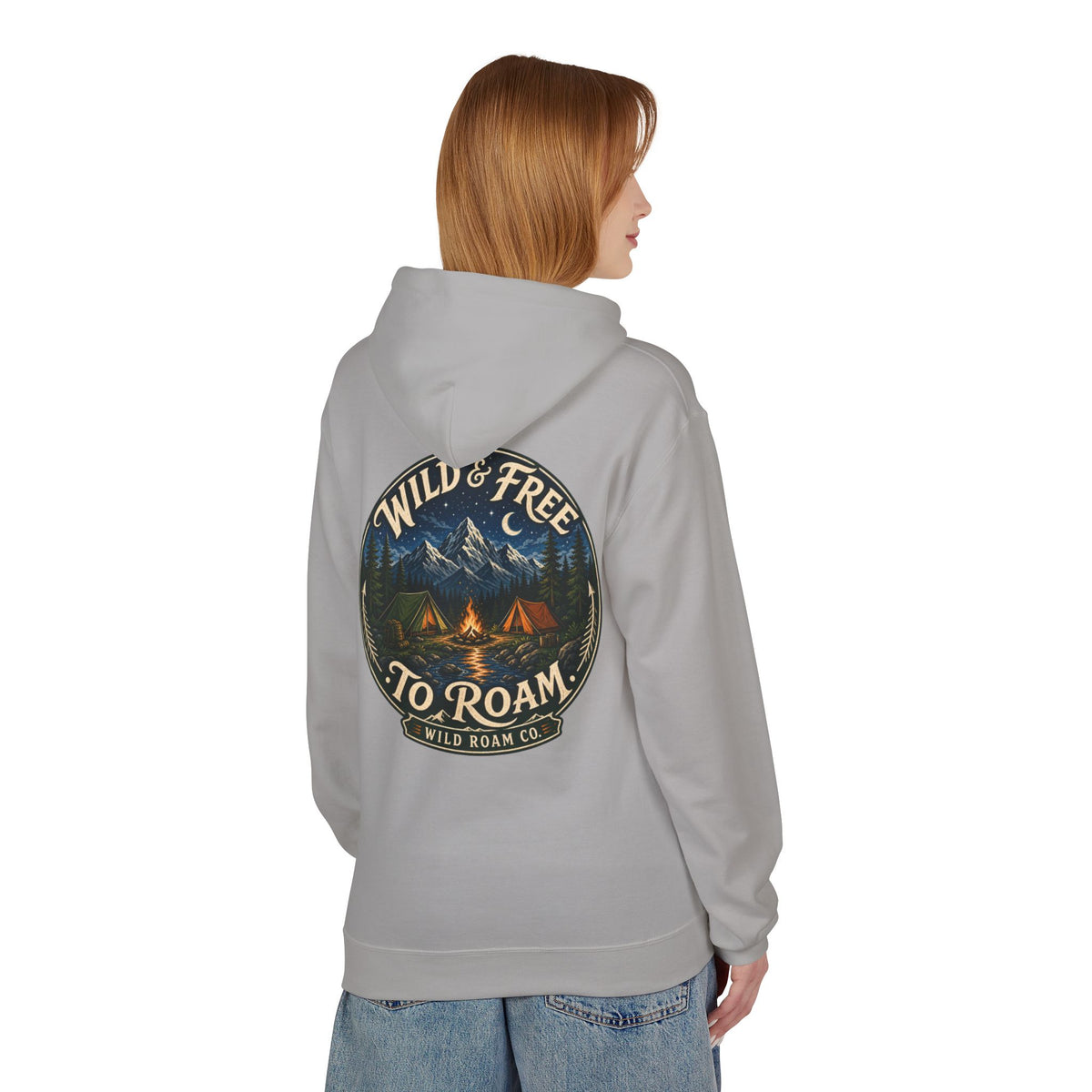 Wild & Free Hoodie — Wild Roam Co Camping Adventure Pullover