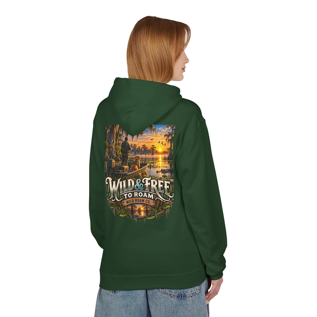 Wild & Free Hoodie — Wild & Free To Roam Bayou Adventure Graphic Pullover
