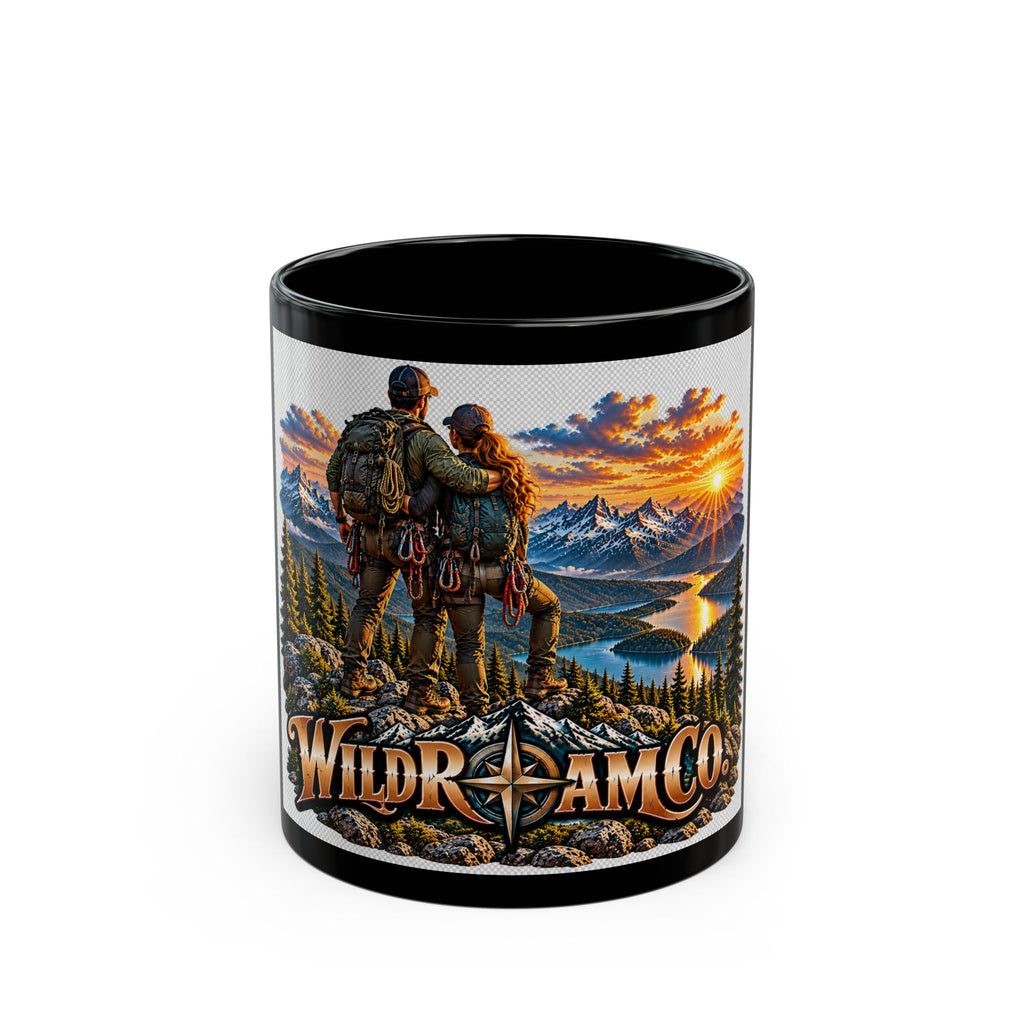 Wild Roam Co. Scenic Peak Mug — Couples Mountain Adventure Coffee Cup