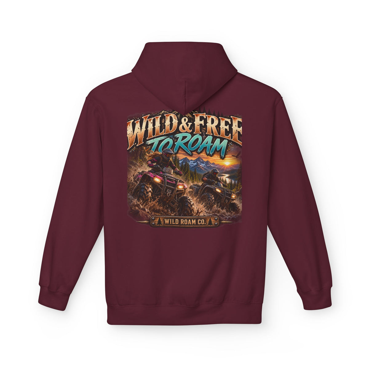 Wild & Free to Roam Hoodie — Off‑Road Adventure Graphic Hoodie