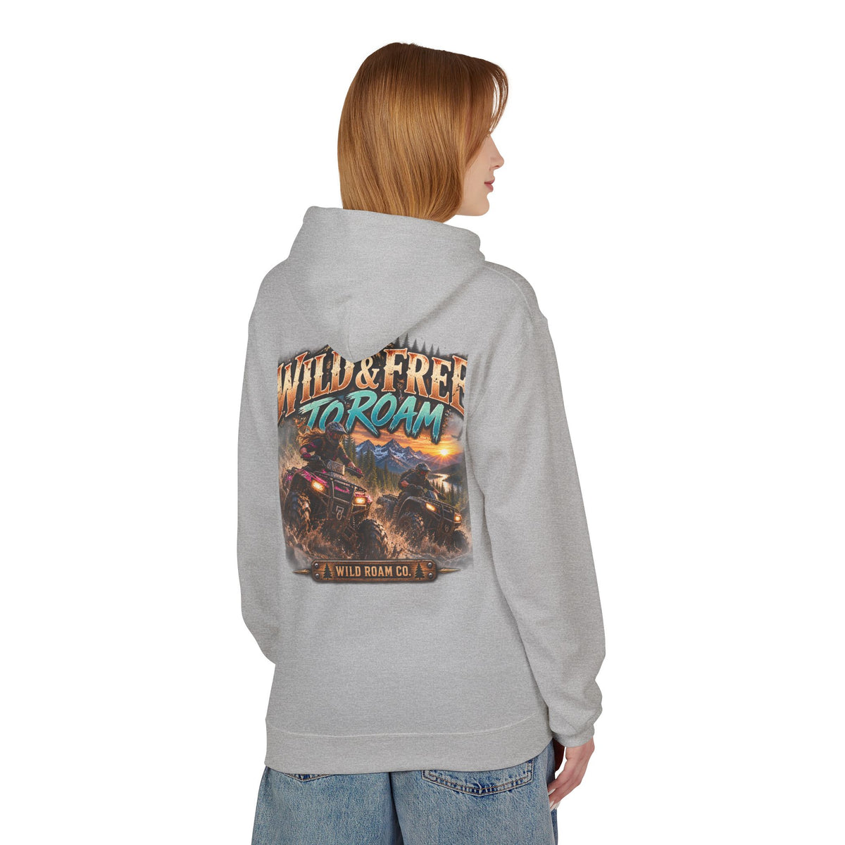 Wild & Free to Roam Hoodie — Off‑Road Adventure Graphic Hoodie