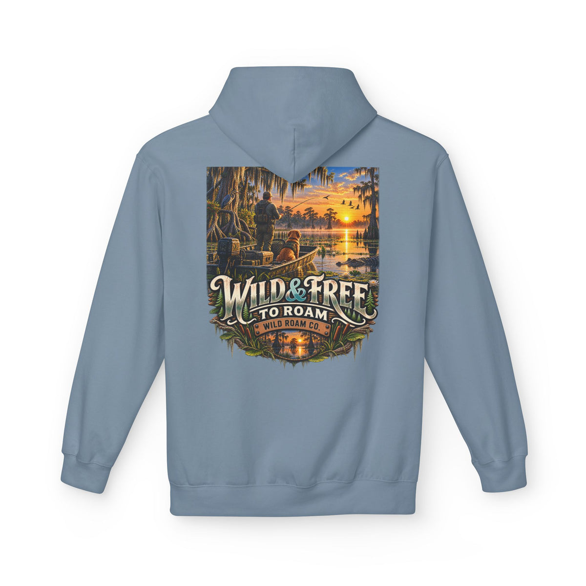 Wild & Free Hoodie — Wild & Free To Roam Bayou Adventure Graphic Pullover