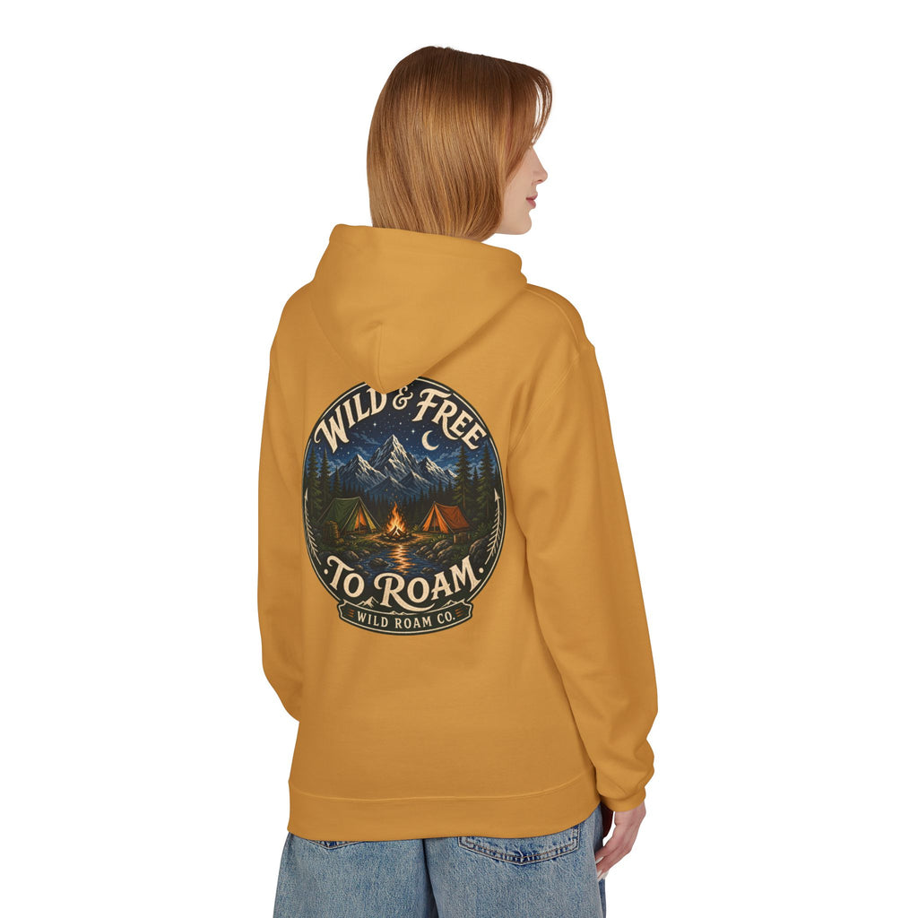 Wild & Free Hoodie — Wild Roam Co Camping Adventure Pullover