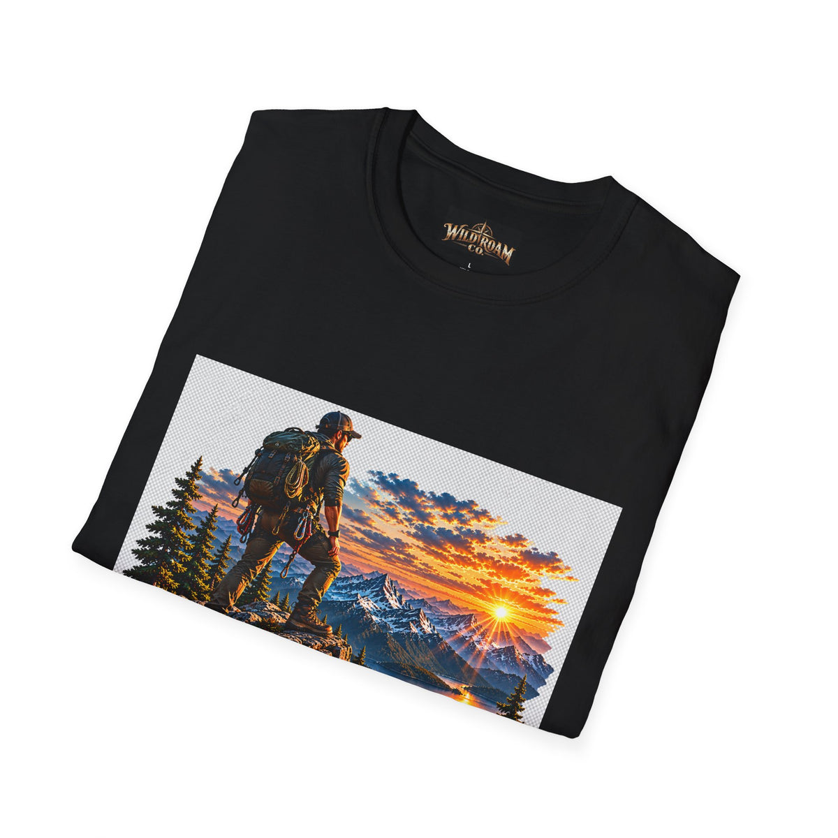 Men's Peak Sunset Graphic Tee--Wild Roam Co Mountain Sunset Tee
