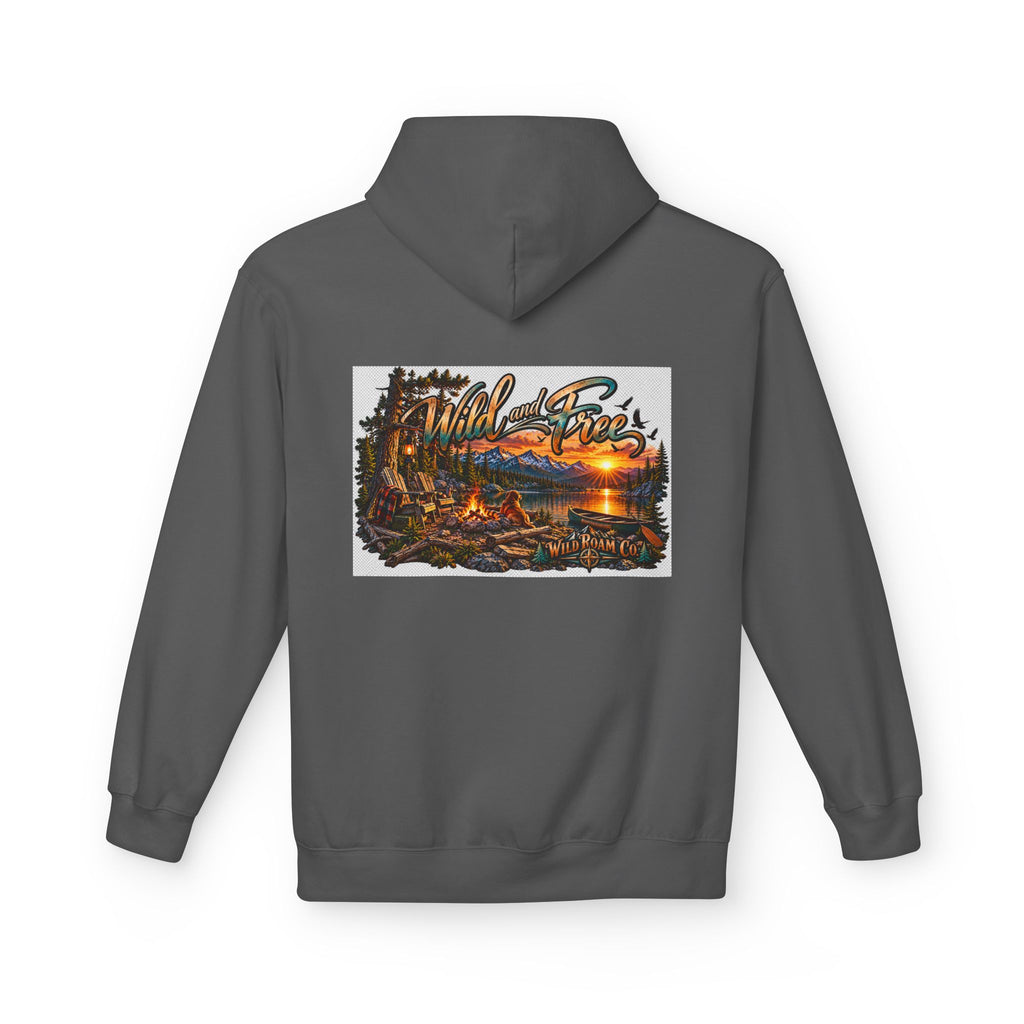Wild & Free Camping Hoodie — 'Wild & Free to Roam' Outdoor Adventure Pullover