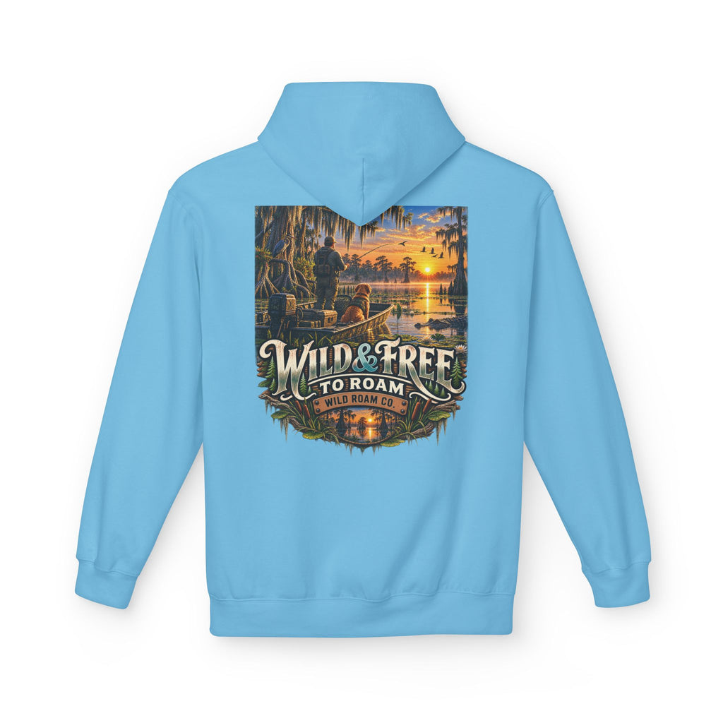 Wild & Free Hoodie — Wild & Free To Roam Bayou Adventure Graphic Pullover