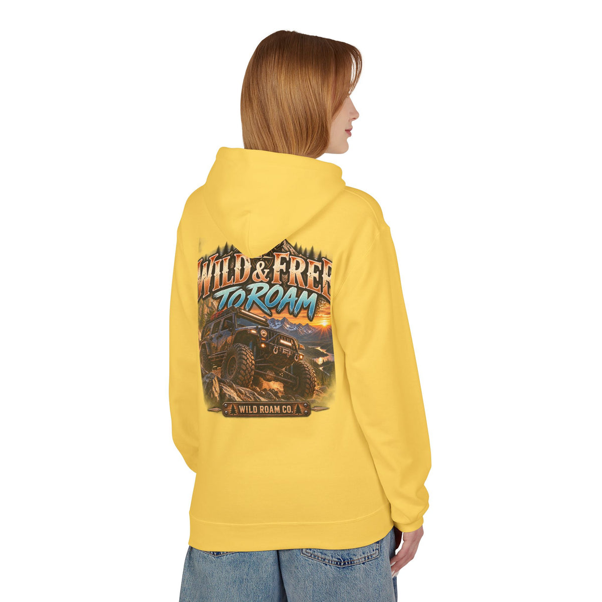 Roam Wild Off‑Road Hoodie – "Wild & Free to Roam" 4x4 Adventure Pullover