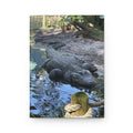 Alligator Photo Hardcover Journal — Lined Matte Notebook for Nature Lovers