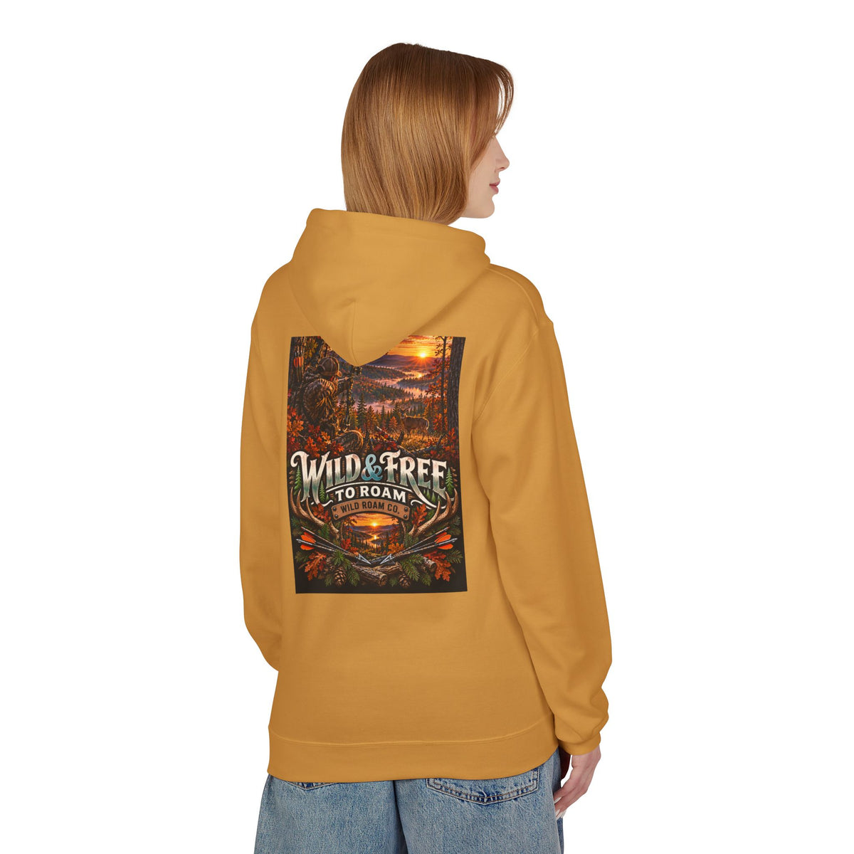Wild & Free Hoodie — 'Wild & Free To Roam' Outdoor Bow Adventure Pullover