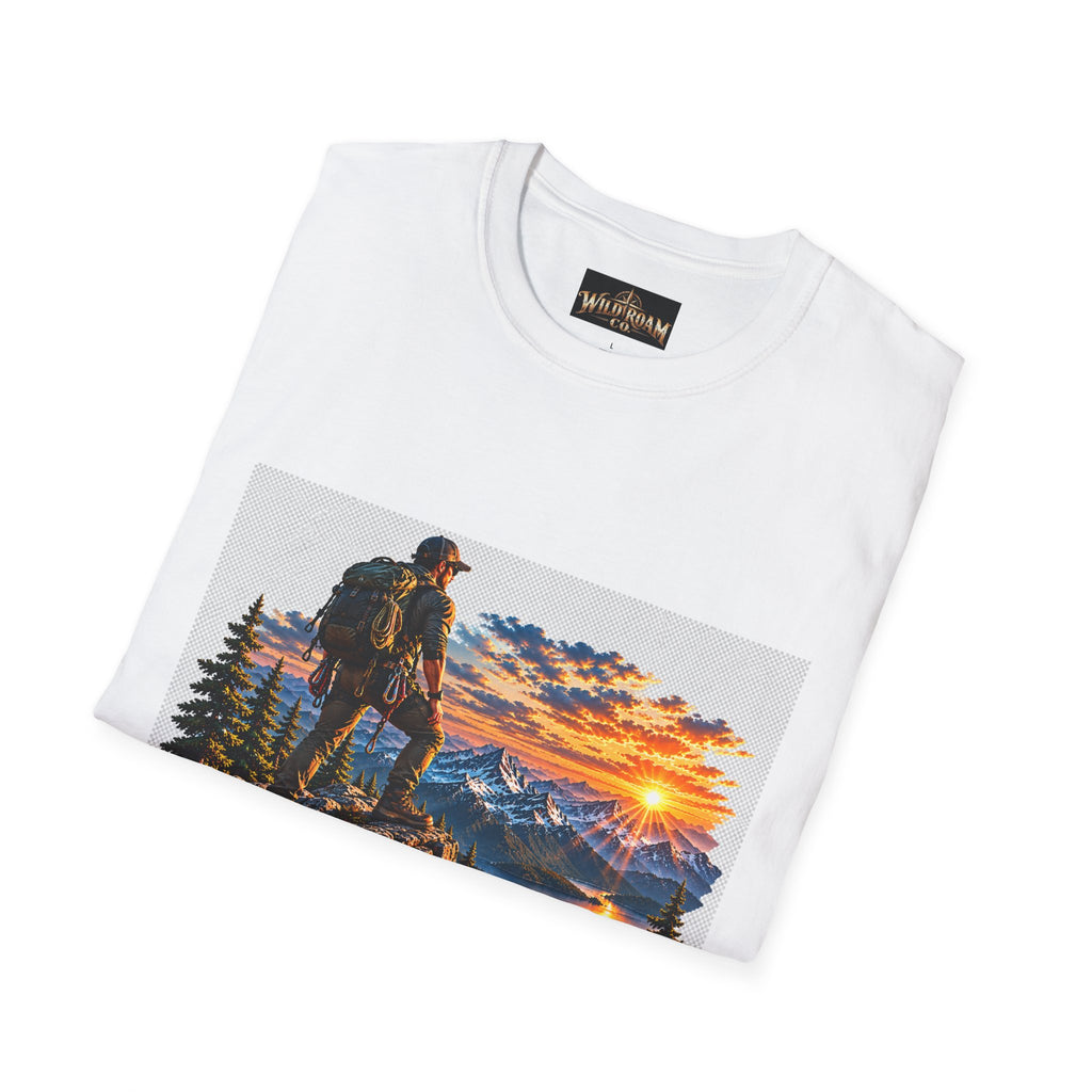 Men's Peak Sunset Graphic Tee--Wild Roam Co Mountain Sunset Tee