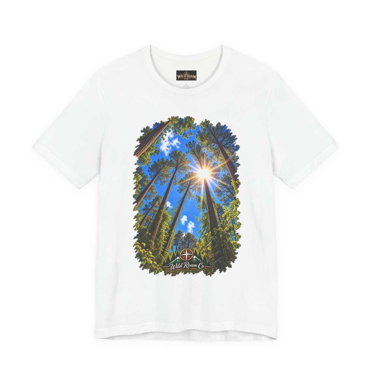 Wild Roam Co. Unisex Tee--Psalms 121:2 Sunny Trees