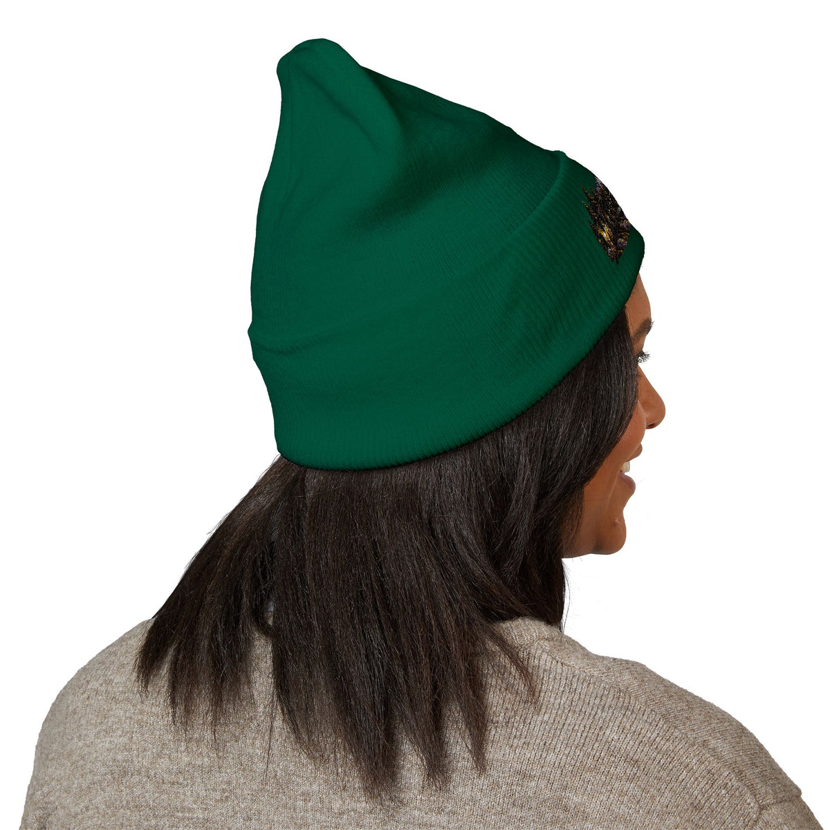 Wild & Free Embroidered Cuffed Beanie