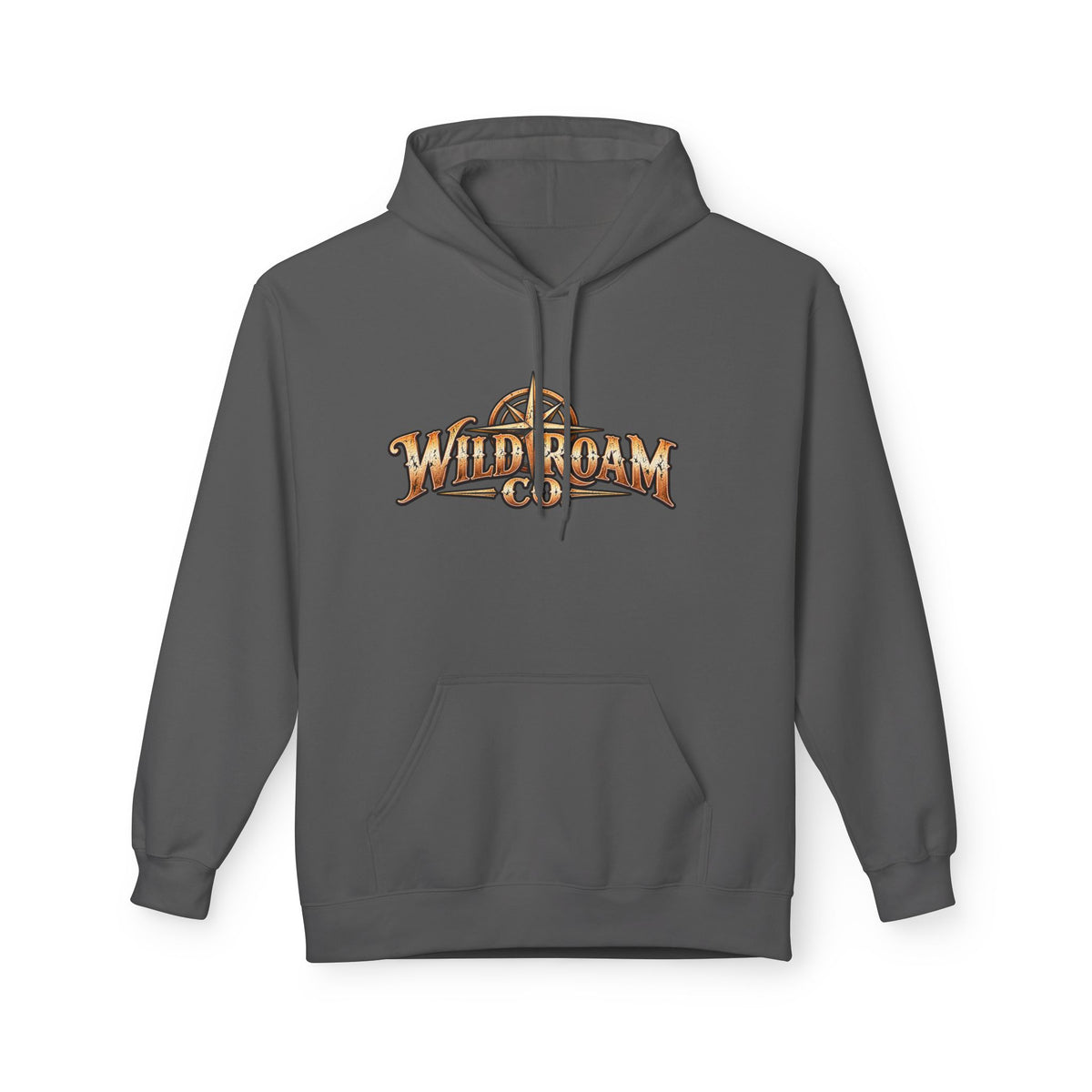 Wild Roam Co. Hoodie — Vintage Outdoor Compass Sunset Pullover