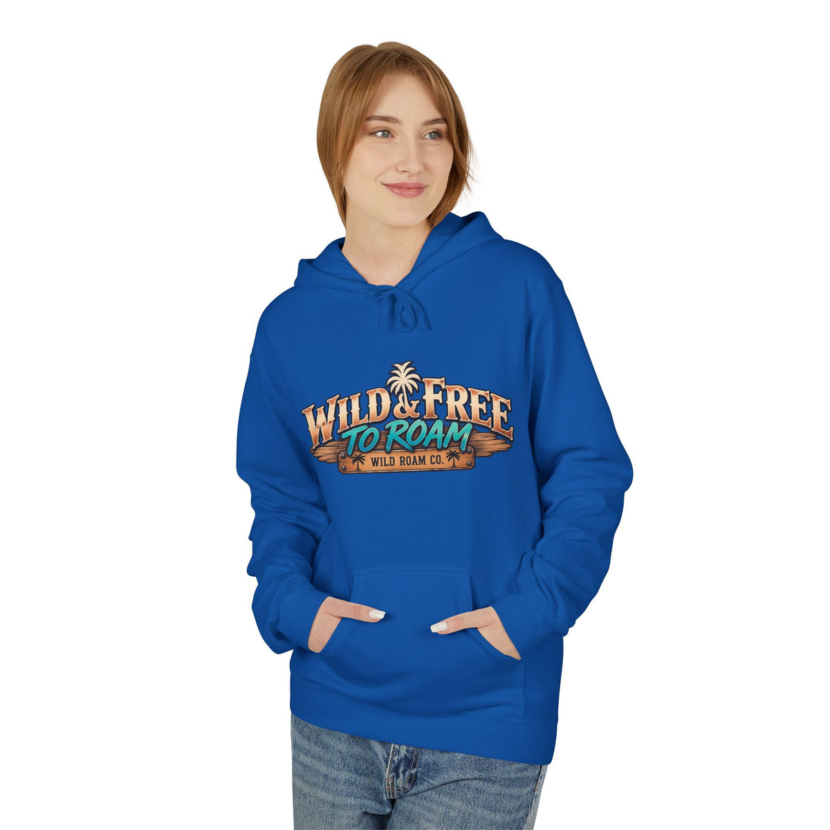 Wild & Free Camping Hoodie — 'Wild & Free to Roam' Outdoor Adventure Pullover