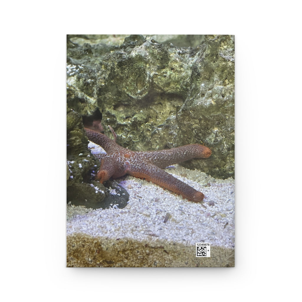 Sea Star Hardcover Journal — Ocean Nature Photography Lined Notebook