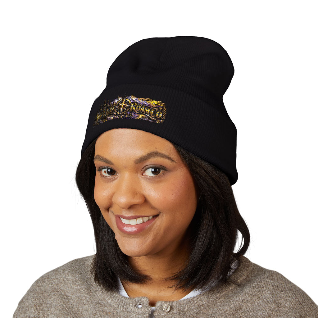 Wild & Free Embroidered Cuffed Beanie