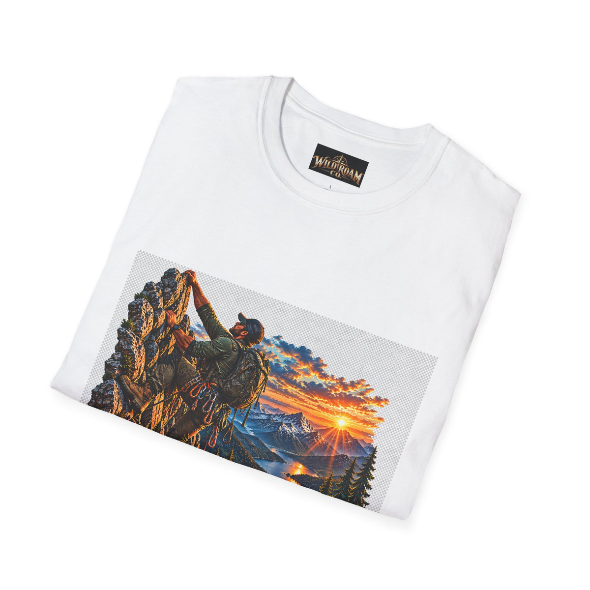 Men's Climber Adventure Graphic T-Shirt — Wild Roam Co. Mountain Climbing Tee