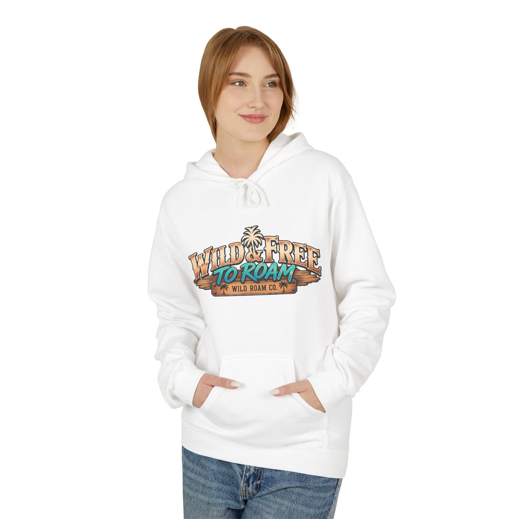 Wild & Free Camping Hoodie — 'Wild & Free to Roam' Outdoor Adventure Pullover