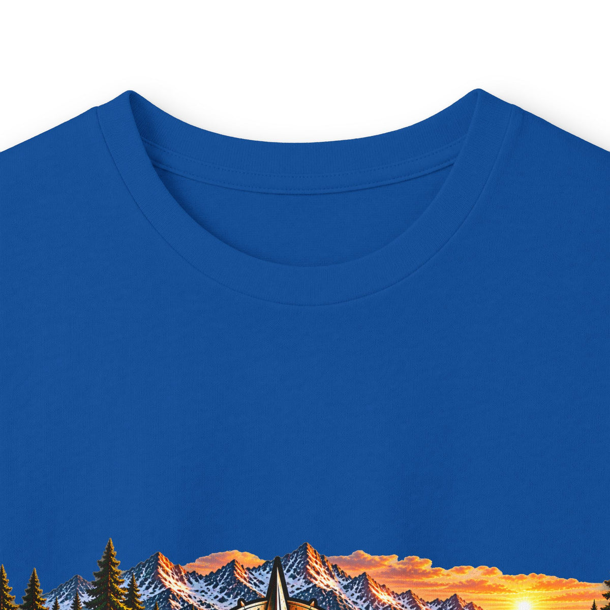 Long Sleeve Tee - "Wild + Roam Co." Faith Logo Sunset Graphic with Acts 13:47 Scripture Back